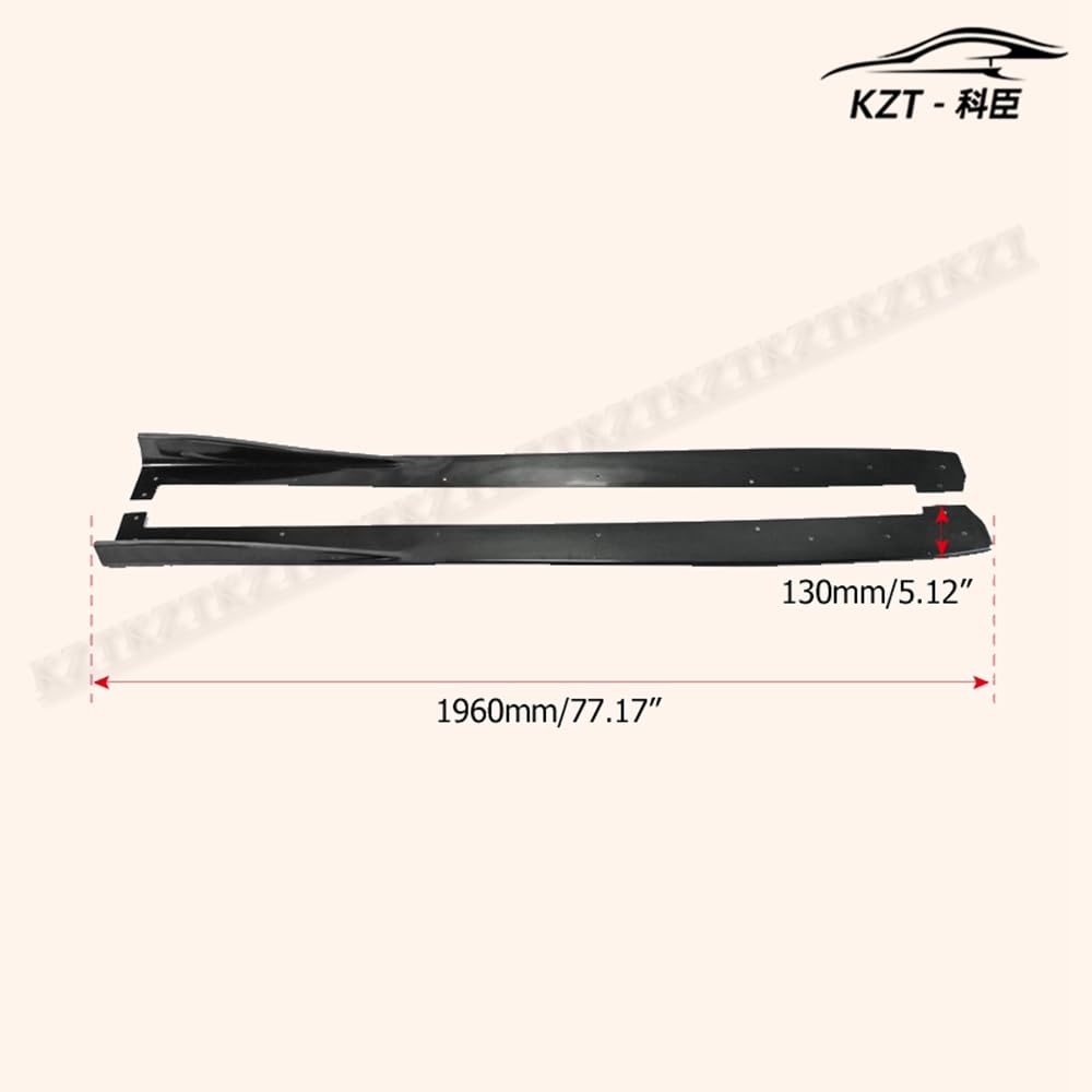 For Honda 17 Onwards Civic Type R Fk8 Vrsar2 Style Side Skirt Under board Rocker Panels Side Part Fiber Glass Body Kit Replacement Kazento Carbon Parts 车身侧板 FK8-SSX-VRSA2-FRP