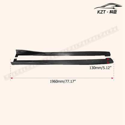 For Honda 17 Onwards Civic Type R Fk8 Vrsar2 Style Side Skirt Under board Rocker Panels Side Part Fiber Glass Body Kit Replacement Kazento Carbon Parts 车身侧板 FK8-SSX-VRSA2-FRP