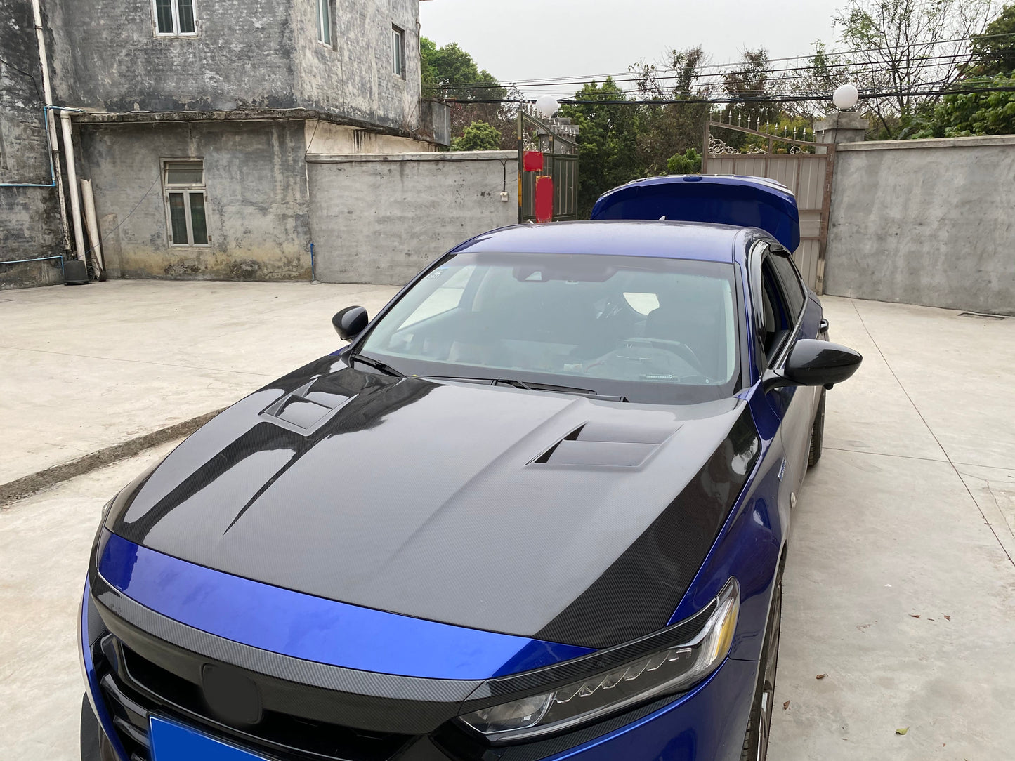 For Honda Accord 10th CV V Style Front Vented Cooling Hood 2018-2022