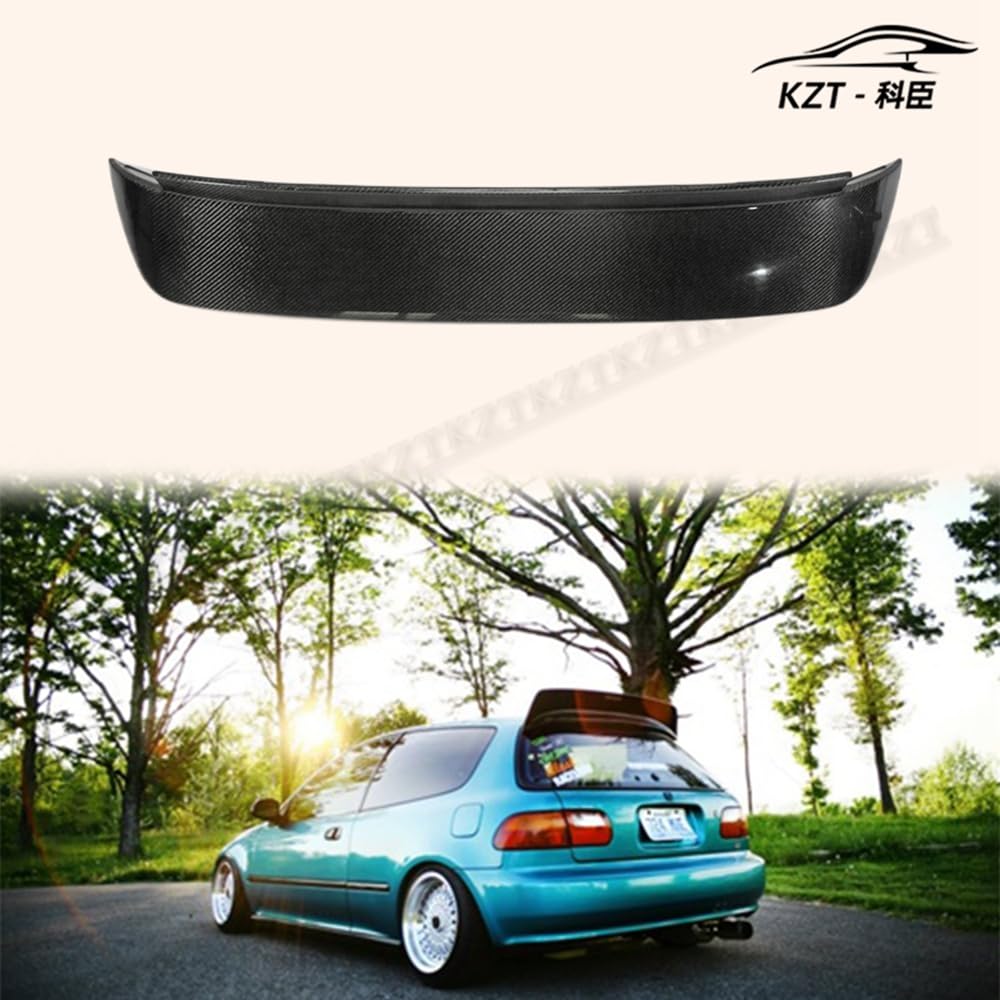 For Honda Civic Eg Bys Type Rear Spoiler Wing Carbon Fiber Car Body Parts Kits Kazento Carbon Parts 车身侧板 EG-RS-JDM-CF