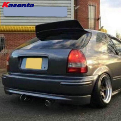 For Honda Civic Ek Osaka Jdm Type Rear Spoiler Fiber Glass Universal Wing For Car Vehicle Body Parts Kits Kazento Carbon Parts 车身侧板 EK-RS-OSAKA-FRP