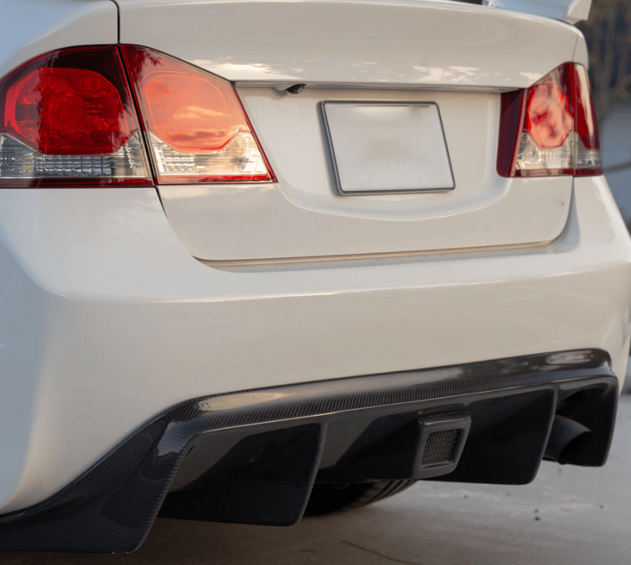 For Honda Civic FD2 Feel Rear Diffuser Lamp Cover With LED 2007-2011