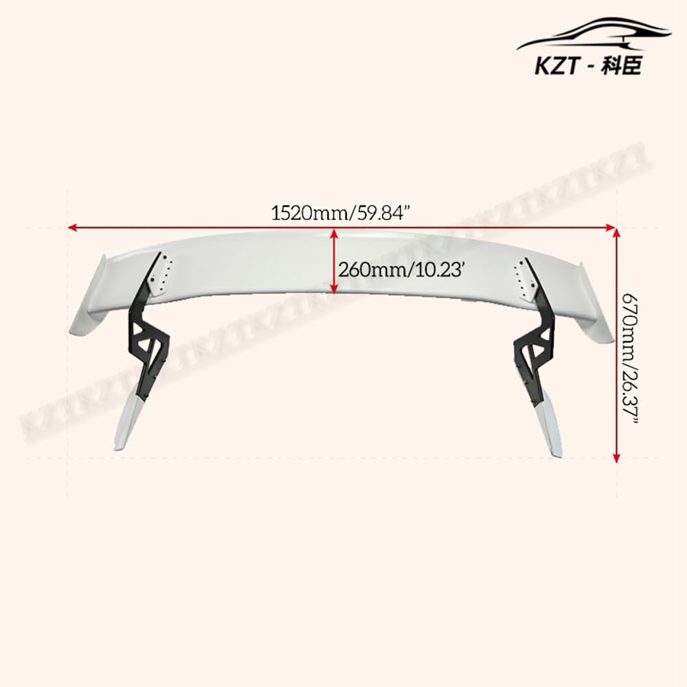 For Honda Civic Fk7 Fk8 Spn Type Rear Gt Spoiler Fiber Glass Universal Wing For Car Vehicle Body Parts Kits
