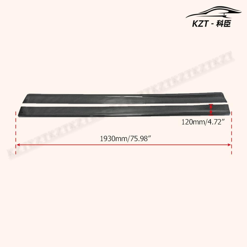 For Honda Civic Fk8 Type R Epa Type Side Skirt Extension Rocker Panels Side Part Carbon Fiber Body Kit Replacement Kazento Carbon Parts 车身侧板 FK8-SSX-EPA-CF