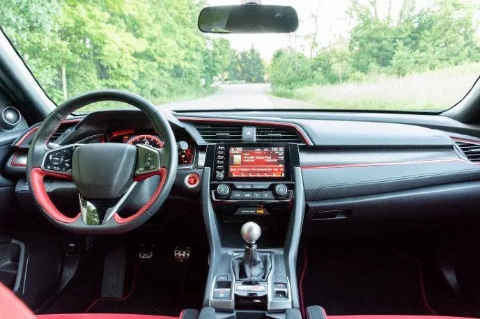 For Honda Civic Type R FK8 5D 17-21 Carbon D Style Steering Wheel Replacement