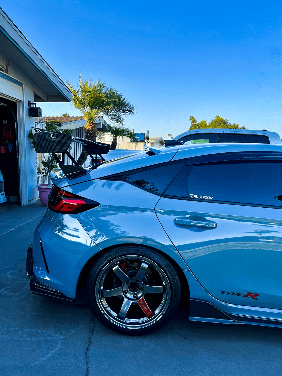 For Honda Civic Type R FL5 Hatchback 2023-24 VTX Style Carbon Rear Spoiler Wing Kazento Carbon Parts Carbon Fiber FL5-RS-VTXHT-CF