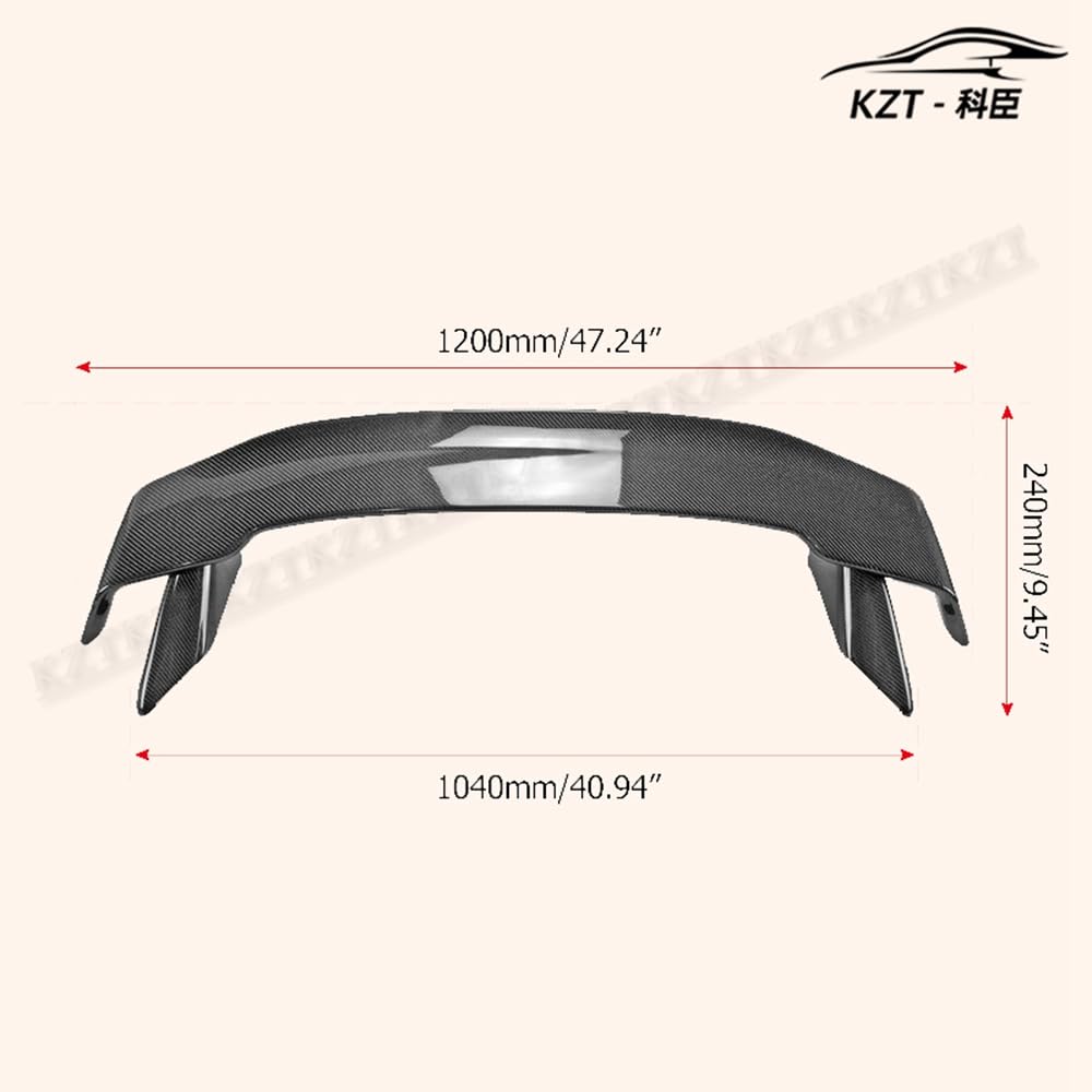 For Honda Cr-Z Zf1 Mu Style Rear Spoiler Carbon Fiber Car Body Parts Kits