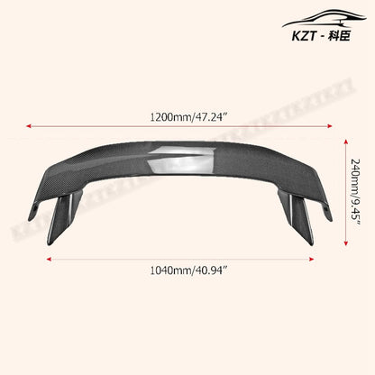 For Honda Cr-Z Zf1 Mu Style Rear Spoiler Carbon Fiber Car Body Parts Kits