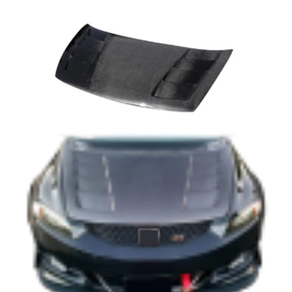 For Honda FG2 SI Coupe V2 Style Front Vented Hood 2006-2011