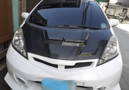 For Honda Fit GE8 M Type Front Vented Hood 2008-2014