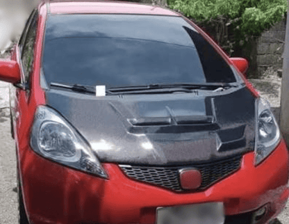 For Honda Fit GE8 M Type Front Vented Hood 2008-2014