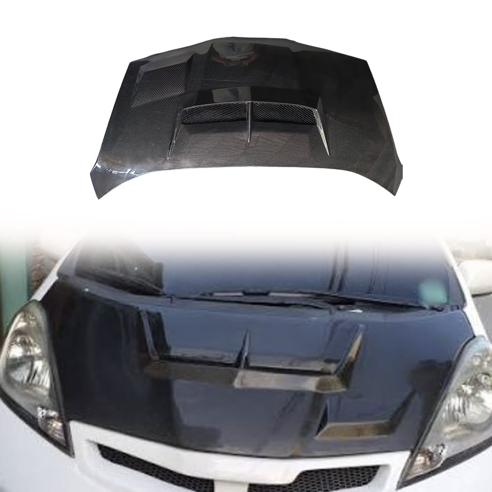 For Honda Fit GE8 M Type Front Vented Hood 2008-2014