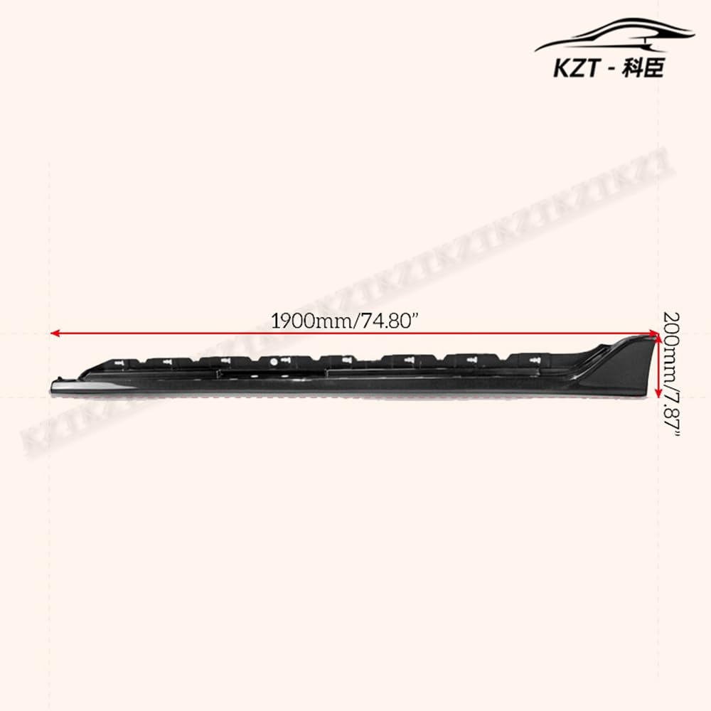 For Honda Fk8 Civic Type-R Oem Side Skirt Extension Rocker Panels Side Part Carbon Fiber Body Kit Replacement Kazento Carbon Parts 车身侧板 FK8-SSX-OE-CF