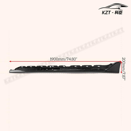 For Honda Fk8 Civic Type-R Oem Side Skirt Extension Rocker Panels Side Part Carbon Fiber Body Kit Replacement Kazento Carbon Parts 车身侧板 FK8-SSX-OE-CF