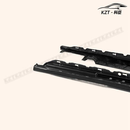 For Honda Fk8 Civic Type-R Oem Side Skirt Extension Rocker Panels Side Part Carbon Fiber Body Kit Replacement Kazento Carbon Parts 车身侧板 FK8-SSX-OE-CF