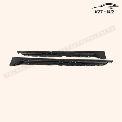For Honda Fk8 Civic Type-R Oem Side Skirt Extension Rocker Panels Side Part Carbon Fiber Body Kit Replacement Kazento Carbon Parts 车身侧板 FK8-SSX-OE-CF