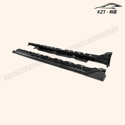 For Honda Fk8 Civic Type-R Oem Side Skirt Extension Rocker Panels Side Part Carbon Fiber Body Kit Replacement Kazento Carbon Parts 车身侧板 FK8-SSX-OE-CF