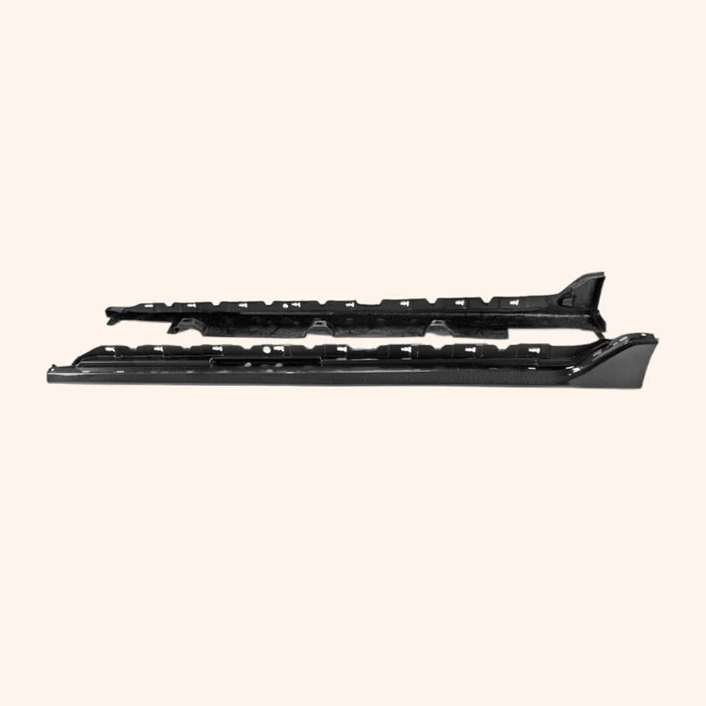 For Honda Fk8 Civic Type-R Oem Side Skirt Extension Rocker Panels Side Part Carbon Fiber Body Kit Replacement Kazento Carbon Parts 车身侧板 FK8-SSX-OE-CF