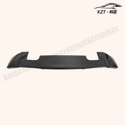 For Honda Jazz Fit Gk5 14-17 Rs-Style Rear Spoiler With Brake Light Carbon Fiber Car Body Parts Kits Kazento Carbon Parts 车身侧板 FIT-RS-RS-WL-14-CF