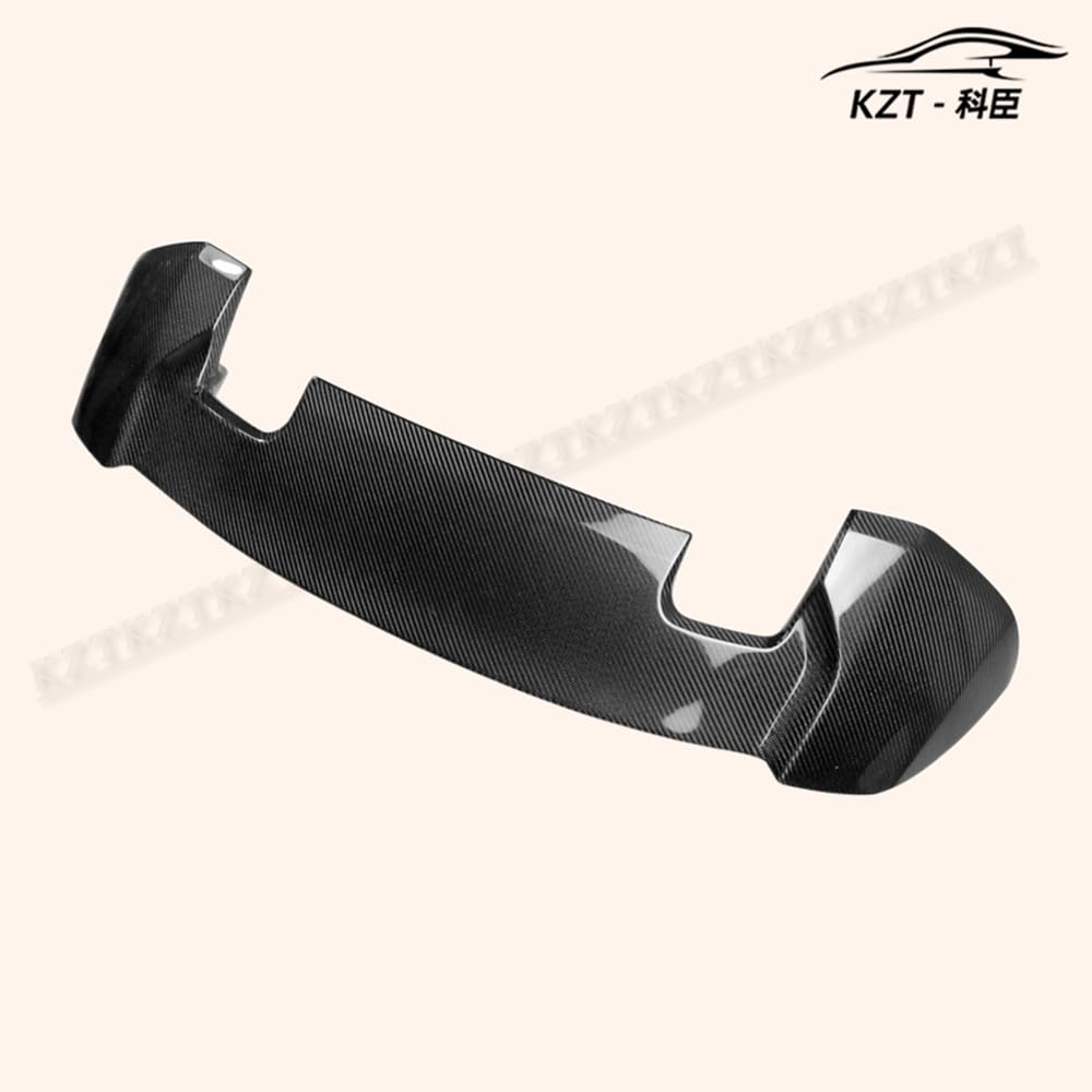 For Honda Jazz Fit Gk5 14-17 Rs-Style Rear Spoiler With Brake Light Carbon Fiber Car Body Parts Kits Kazento Carbon Parts 车身侧板 FIT-RS-RS-WL-14-CF