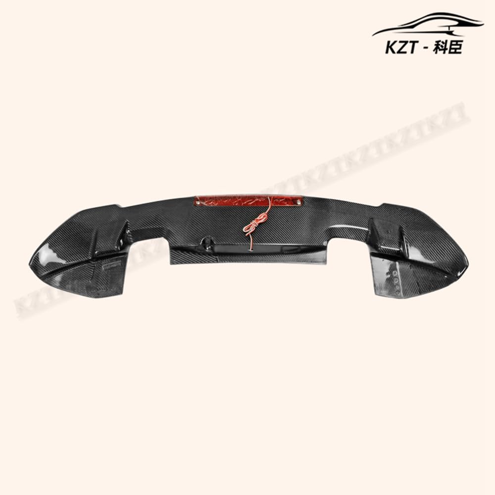 For Honda Jazz Fit Gk5 14-17 Rs-Style Rear Spoiler With Brake Light Carbon Fiber Car Body Parts Kits Kazento Carbon Parts 车身侧板 FIT-RS-RS-WL-14-CF