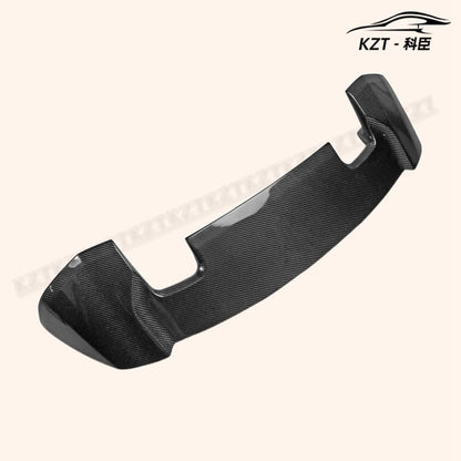 For Honda Jazz Fit Gk5 14-17 Rs-Style Rear Spoiler With Brake Light Carbon Fiber Car Body Parts Kits Kazento Carbon Parts 车身侧板 FIT-RS-RS-WL-14-CF