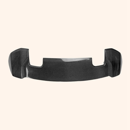For Honda Jazz Fit Gk5 14-17 Rs-Style Rear Spoiler With Brake Light Carbon Fiber Car Body Parts Kits Kazento Carbon Parts 车身侧板 FIT-RS-RS-WL-14-CF