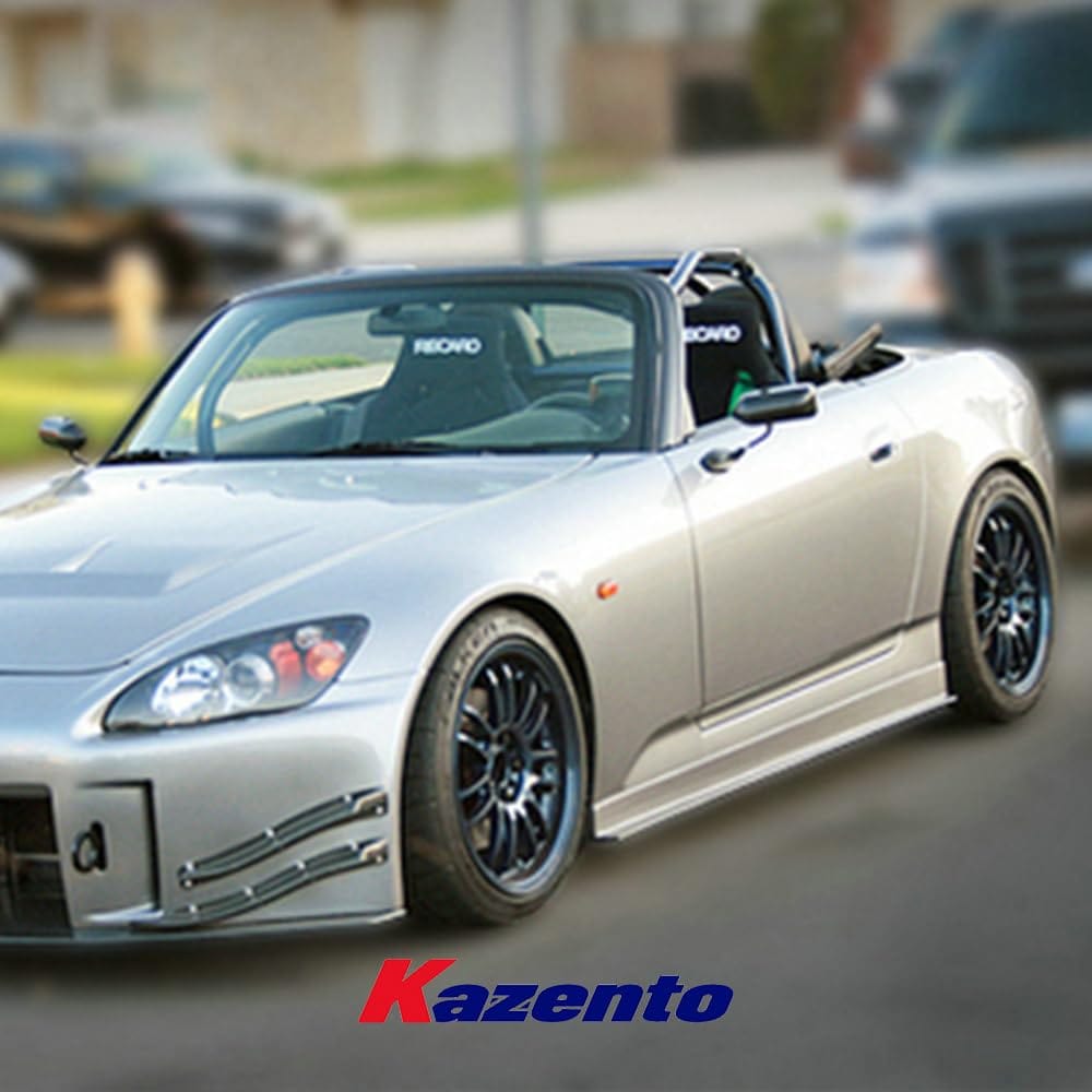 For Honda S2000 Js Racing Side Skirt Rocker Panels Side Part Fiber Glass Body Kit Replacement Kazento Carbon Parts 车身侧板 S2000-SS-JS-FRP