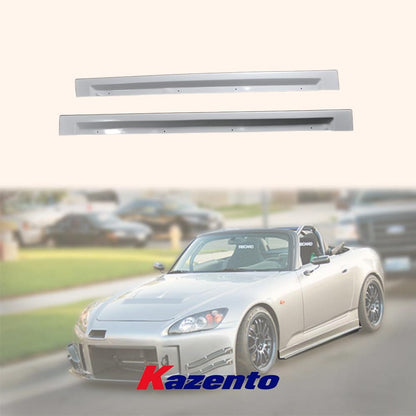 For Honda S2000 Js Racing Side Skirt Rocker Panels Side Part Fiber Glass Body Kit Replacement Kazento Carbon Parts 车身侧板 S2000-SS-JS-FRP
