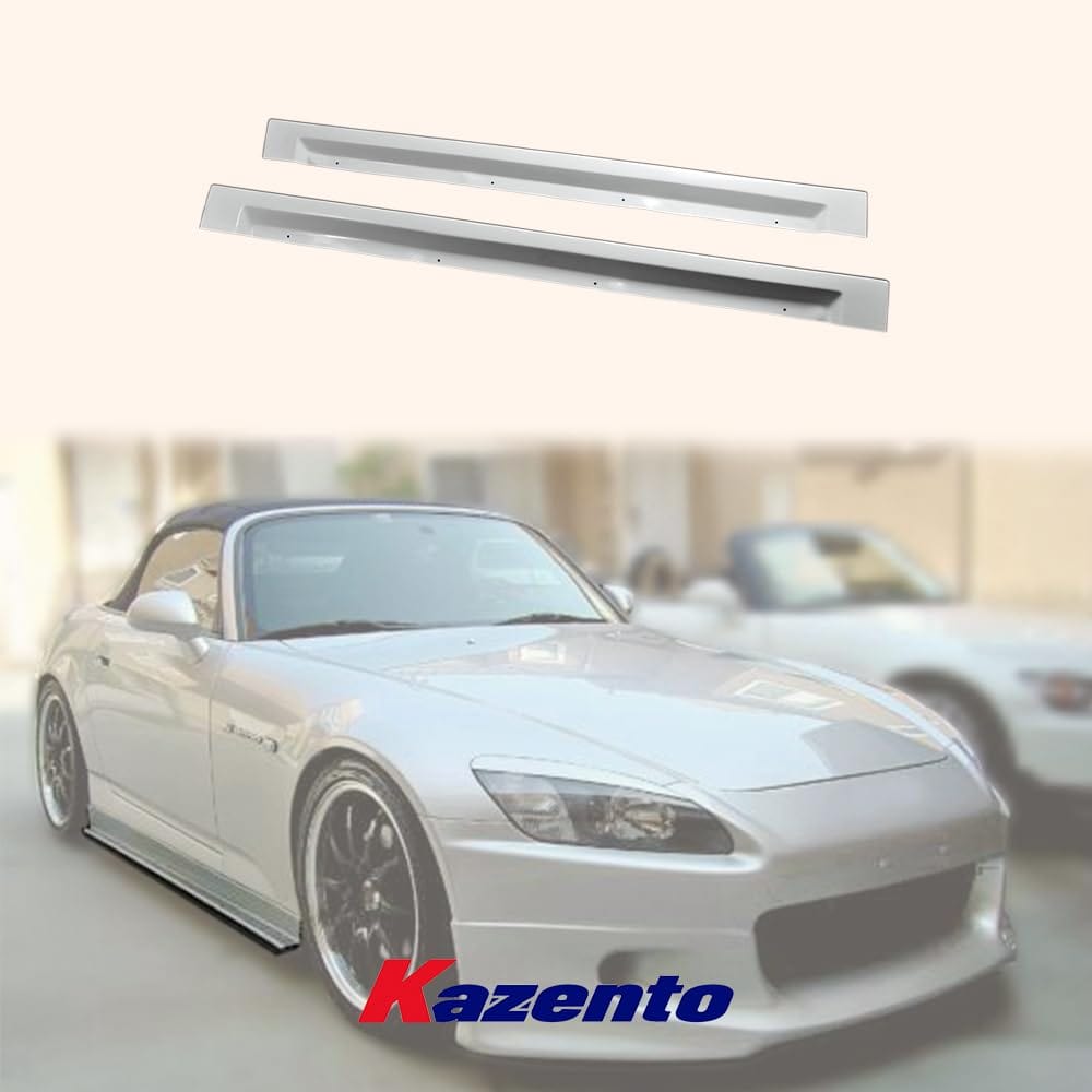 For Honda S2000 Js Racing Side Skirt Rocker Panels Side Part Fiber Glass Body Kit Replacement Kazento Carbon Parts 车身侧板 S2000-SS-JS-FRP