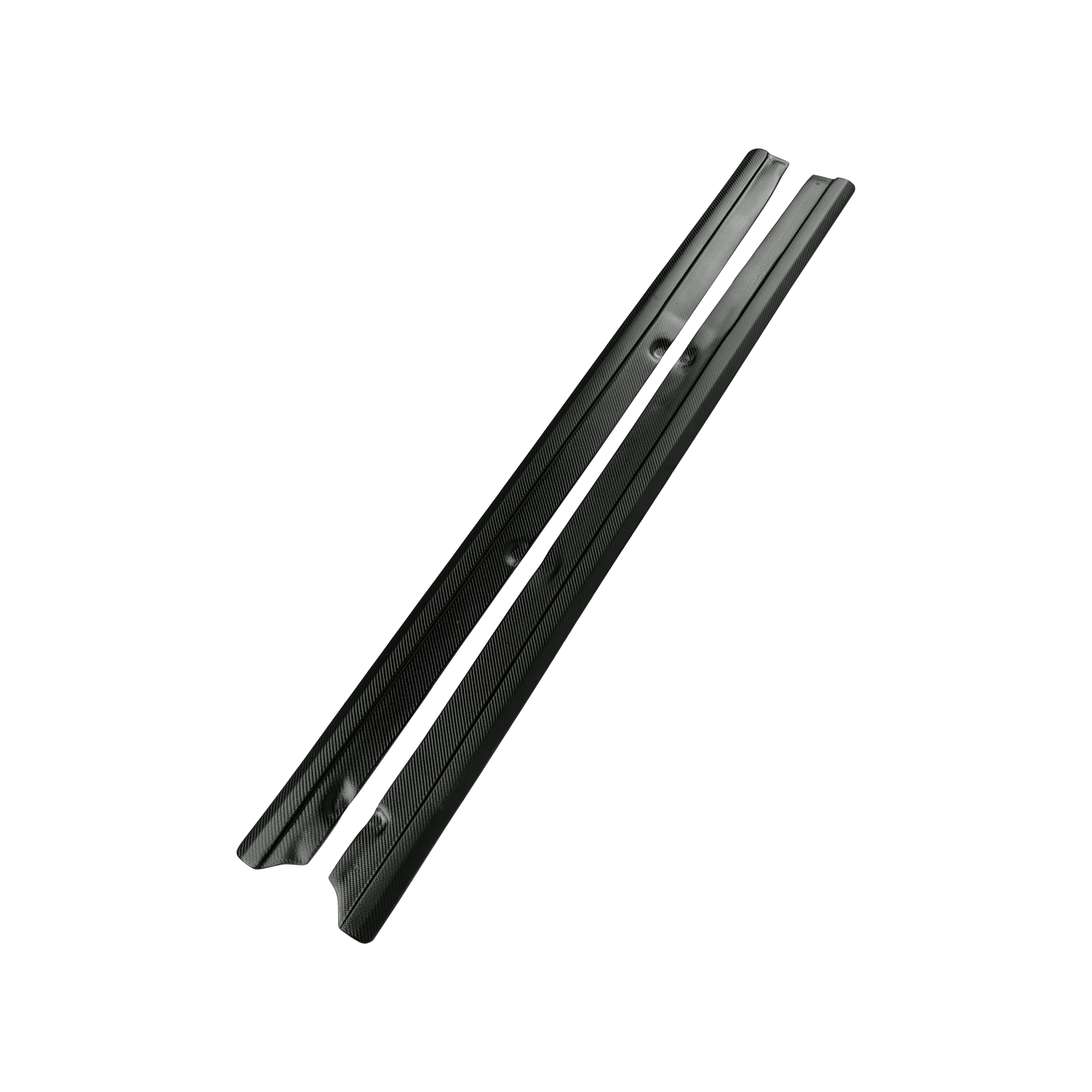 For Honda S2000 KZ Style Matte Carbon Fiber Side Skirts Add-on (Length 168cm) Kazento Carbon Parts Carbon Fiber S2000-SSX-MCF