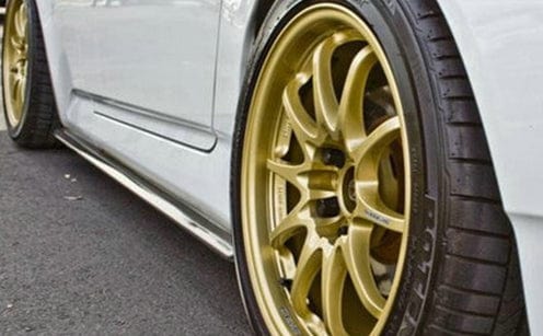 For Honda S2000 KZ Style Matte Carbon Fiber Side Skirts Add-on (Length 168cm)