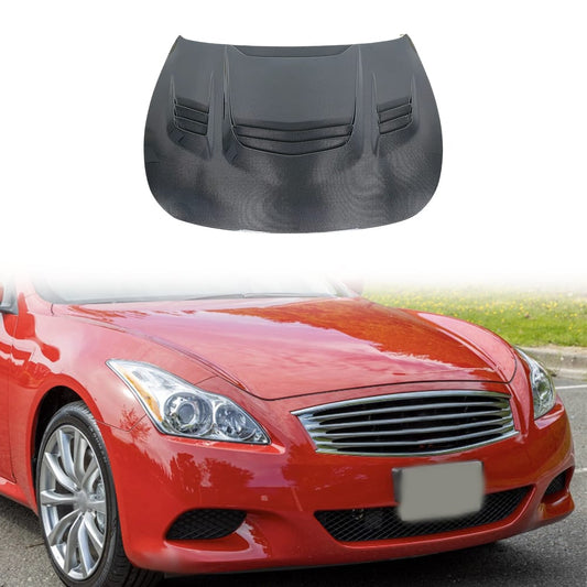 For Infiniti G37 Q40 Coupe Only ATT Style Front Vented Hood 2008-2013