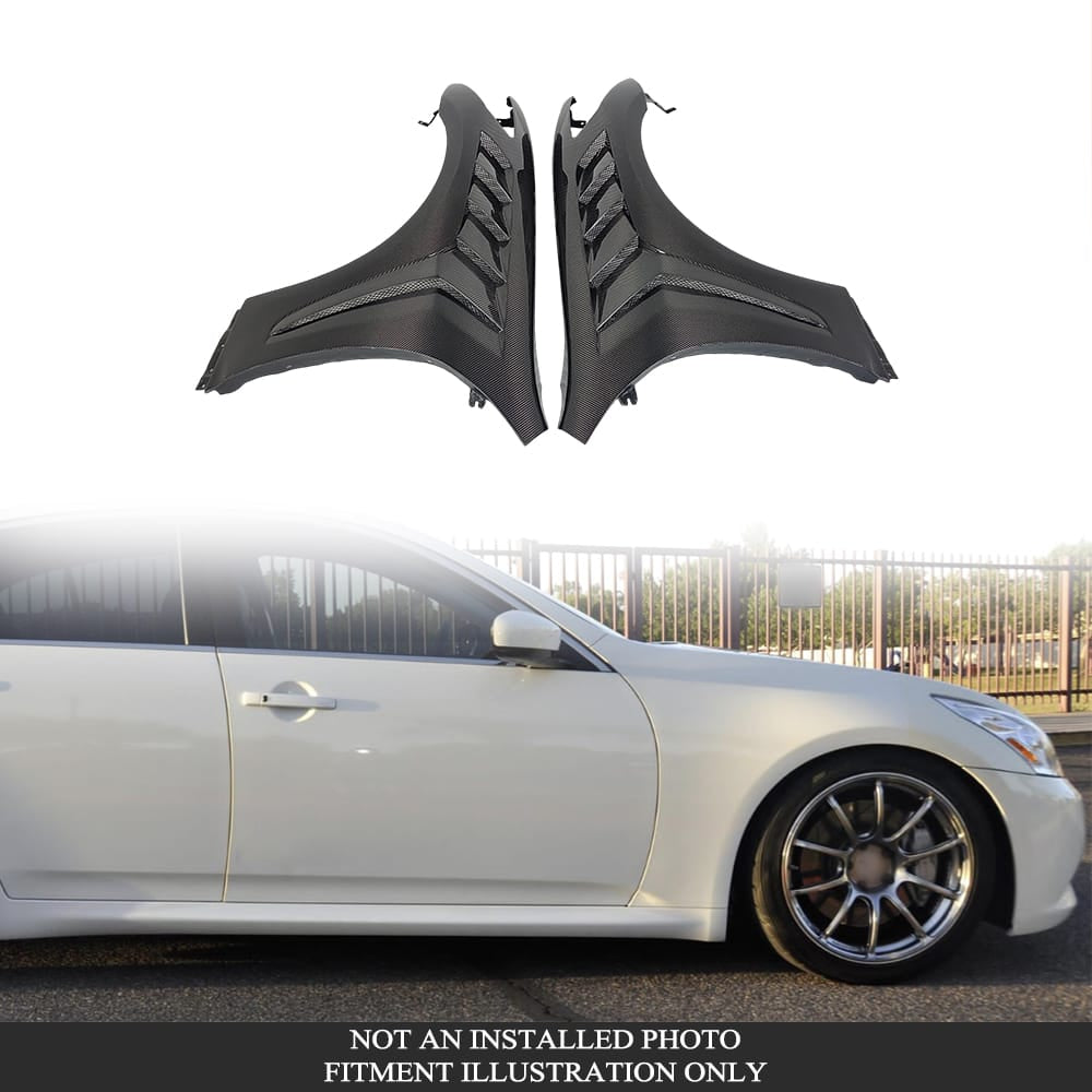 For Infiniti G37 Q40 Sedan LS Style Vented Front Fender 2008-2013