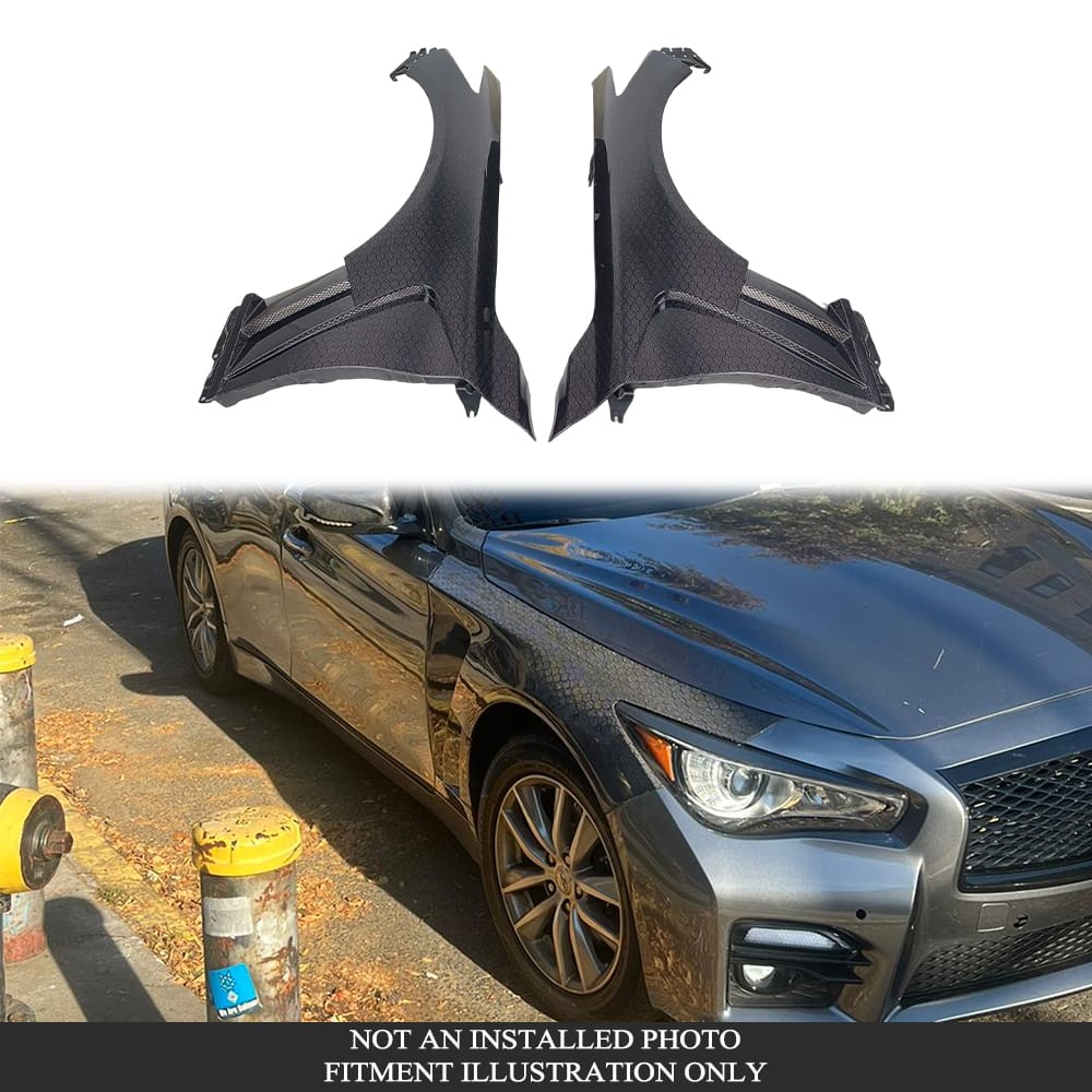 For Infiniti Q50 KZ Style Front Fender 2013-2024