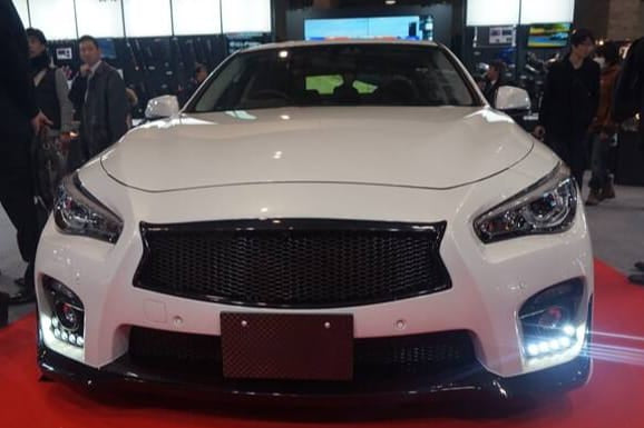 For Infiniti Q50 V37 Sedan BLZ Front Bumper With LED 2013-2024