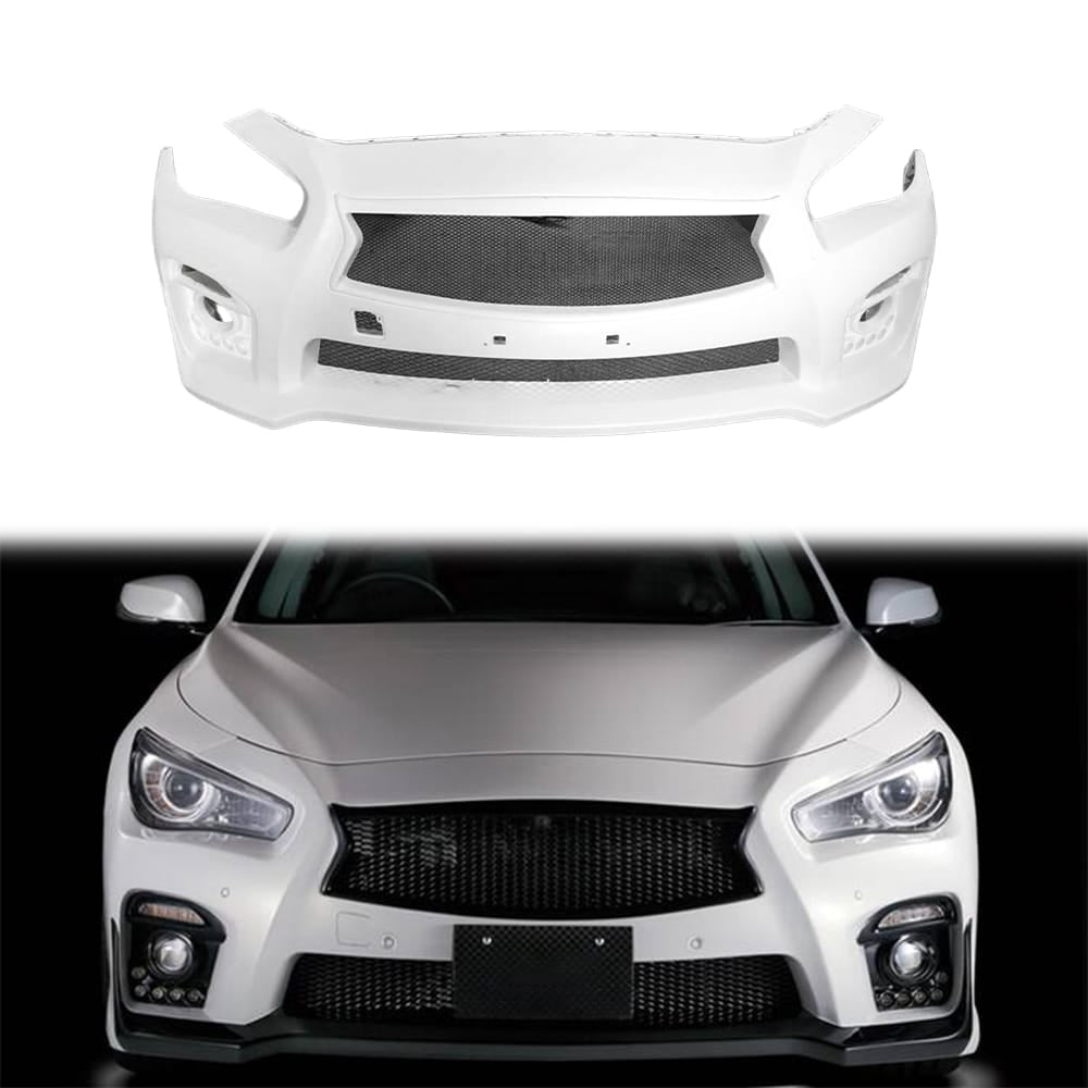 For Infiniti Q50 V37 Sedan BLZ Front Bumper With LED 2013-2024