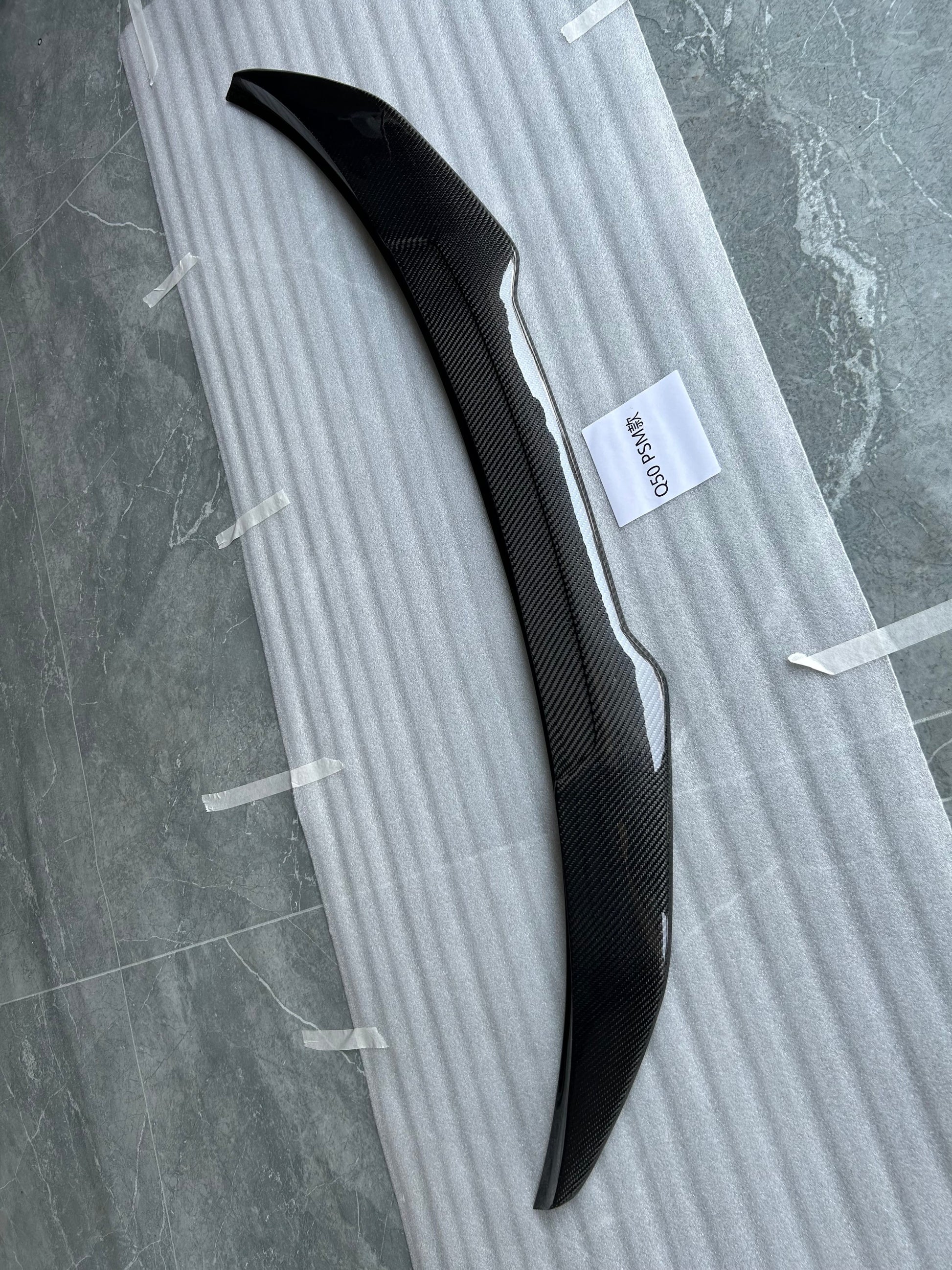 For Infiniti Q50 V37 Sedan PSM Type Rear Ductail Spoiler Lip 2013-2024
