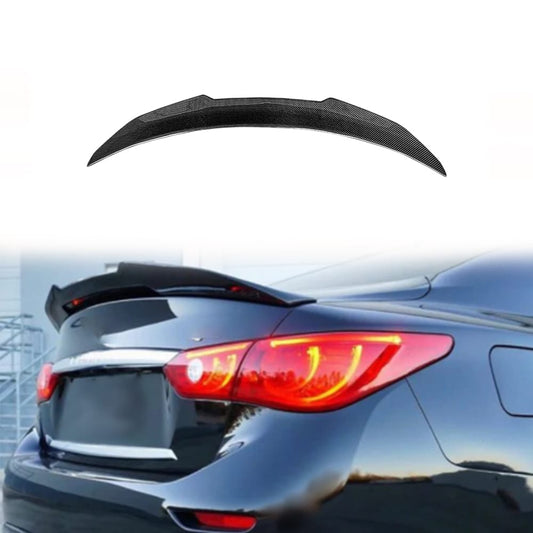 For Infiniti Q50 V37 Sedan PSM Type Rear Ductail Spoiler Lip 2013-2024