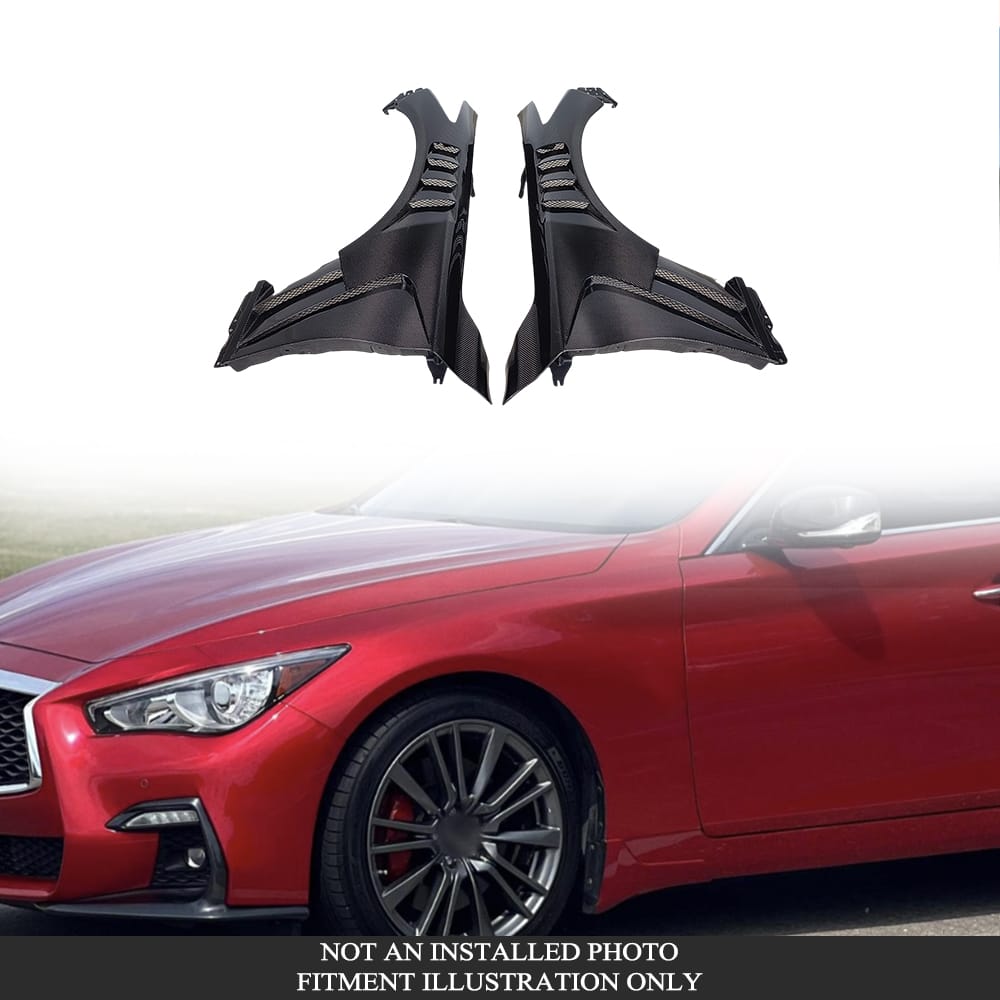 For Infiniti Q50 V37 Sedan V2 Style Front Side Vented Fender 2013-2024