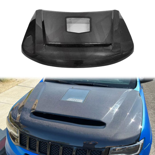 For Jeep Grand Cherokee WK2 DA Style Front Vented Clear Hood 2015-2021