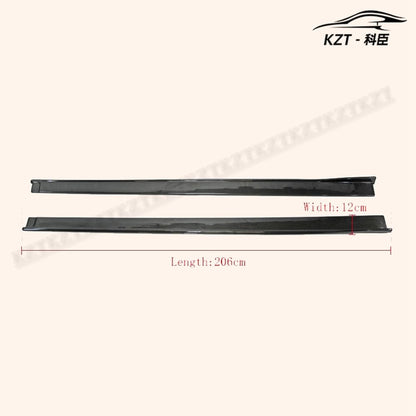 For Kia Stinger Type M Side Skirt Extension Rocker Panels Side Part Carbon Fiber Body Kit Replacement