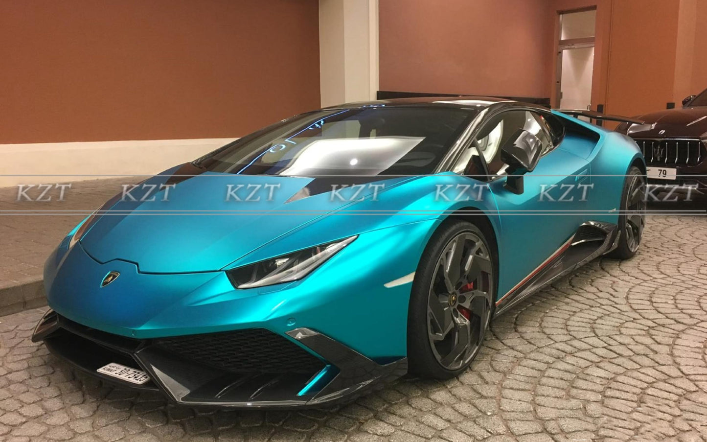 For Lamborghini Huracan LP610 MS Style Carbon Front Lip Splitter Diffuser