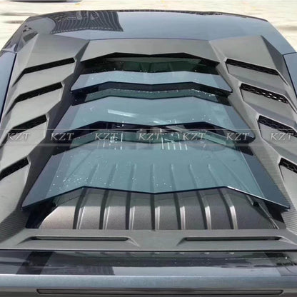 For Lamborghini Huracan LP610 Rear Hood Bonnet Cover Carbon + Clear