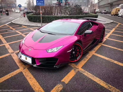 For Lamborghini Huracan LP610 V2 Style Double Side Carbon Fiber Hood Bonnet Kazento Carbon Parts 车身侧板 LP610-HOOD-V2-CF