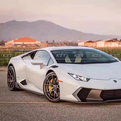 For Lamborghini Huracan LP610 VT Style Side Skirts Extensions Pair Carbon Fiber