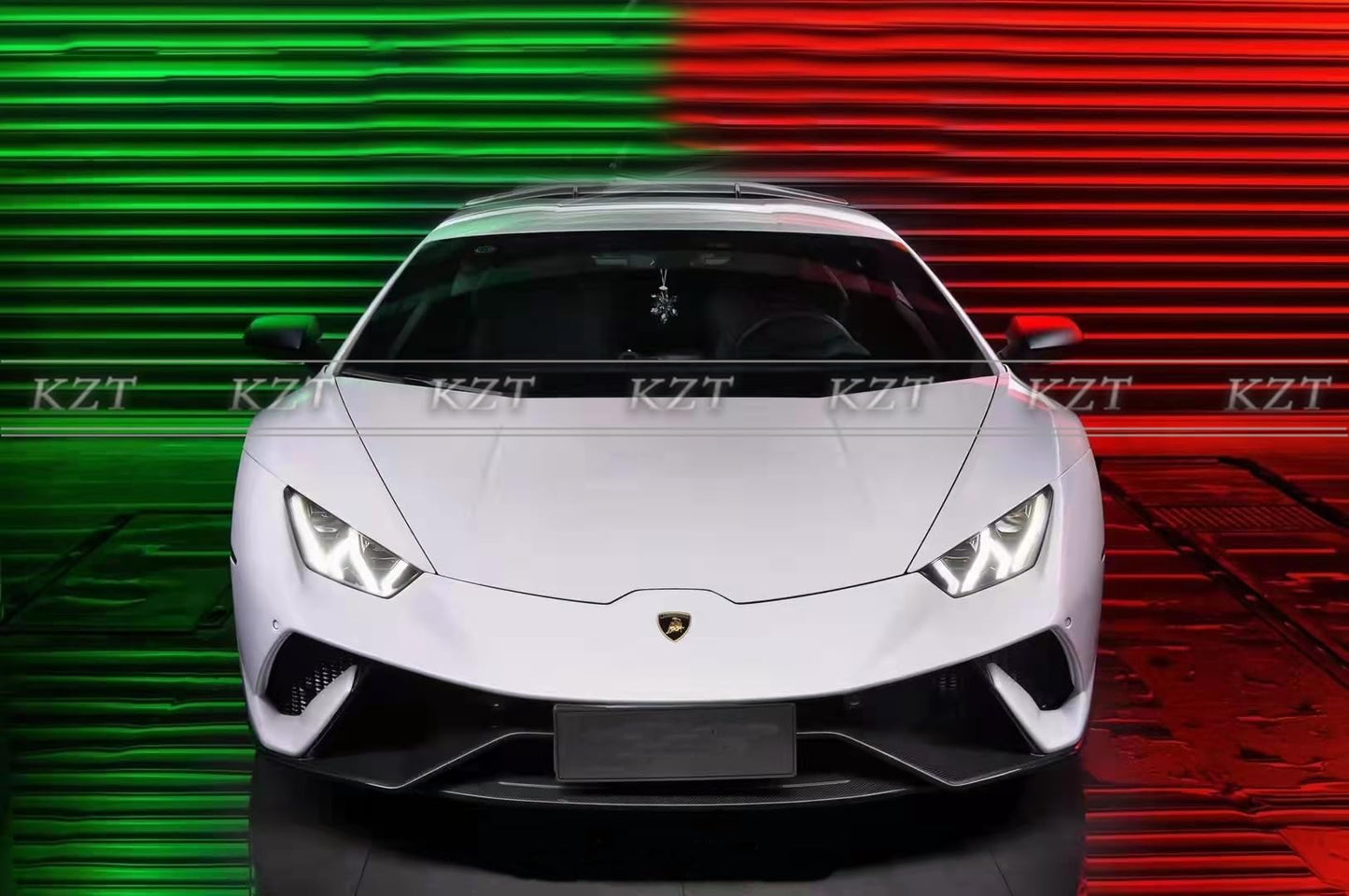 For Lamborghini LP610 Upgrade 640 Style Body Kits 8pcs With Exhaust Carbon FRP Kazento Carbon Parts 车身侧板 LP610-BODY-TRACK-PCF