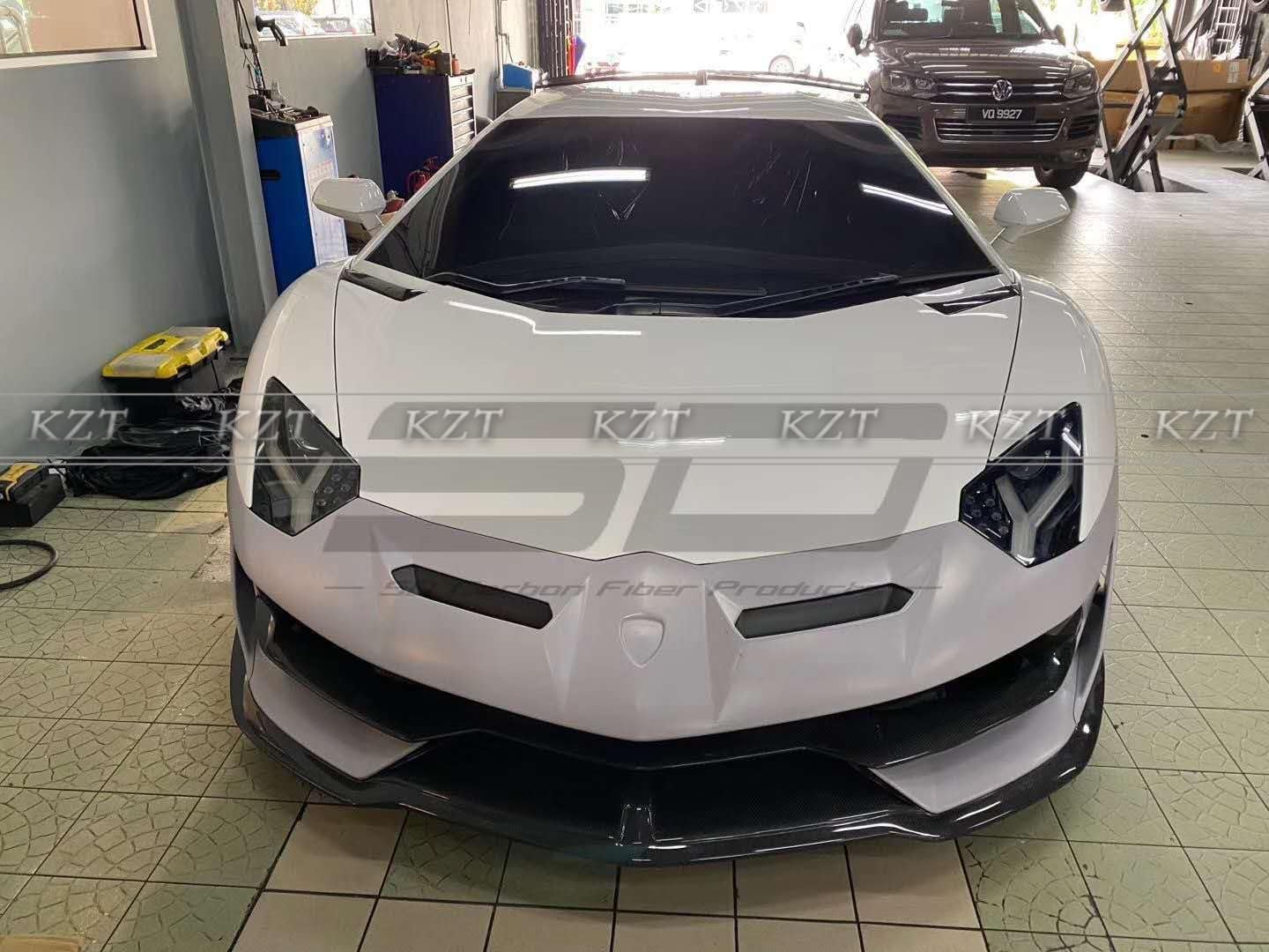 For Lamborghini LP700 Aventador SVJ Style Kits Carbon + FRP 15PC FB/SS/DIF/TK/RS Kazento Carbon Parts 车身侧板 LP700-BODY-SVJ-PCF
