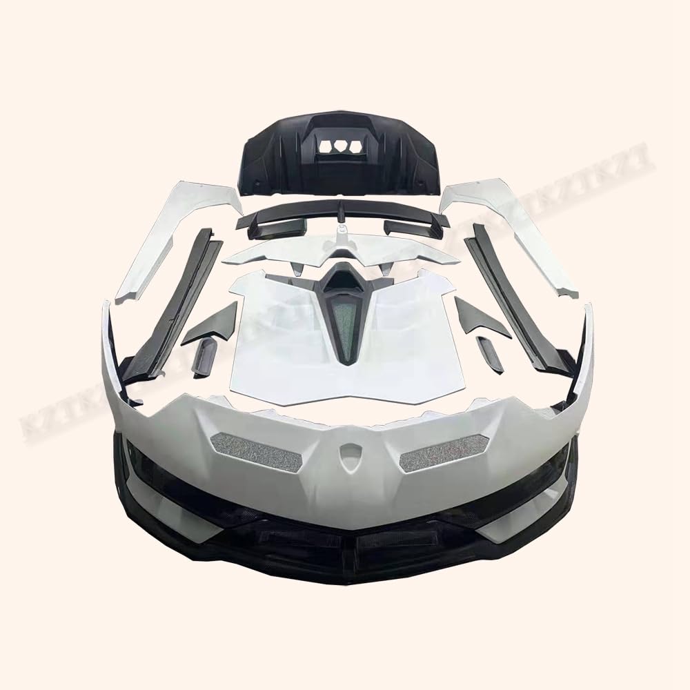 For Lamborghini LP700 Aventador SVJ Style Kits Carbon + FRP 15PC FB/SS/DIF/TK/RS Kazento Carbon Parts 车身侧板 LP700-BODY-SVJ-PCF