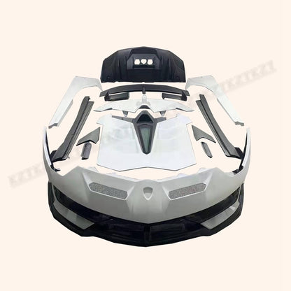 For Lamborghini LP700 Aventador SVJ Style Kits Carbon + FRP 15PC FB/SS/DIF/TK/RS